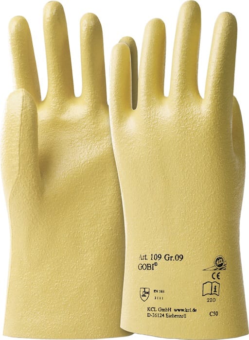 Mechanischer Schutzhandschuh Gobi® 109, gelb/gelb, Größe 9