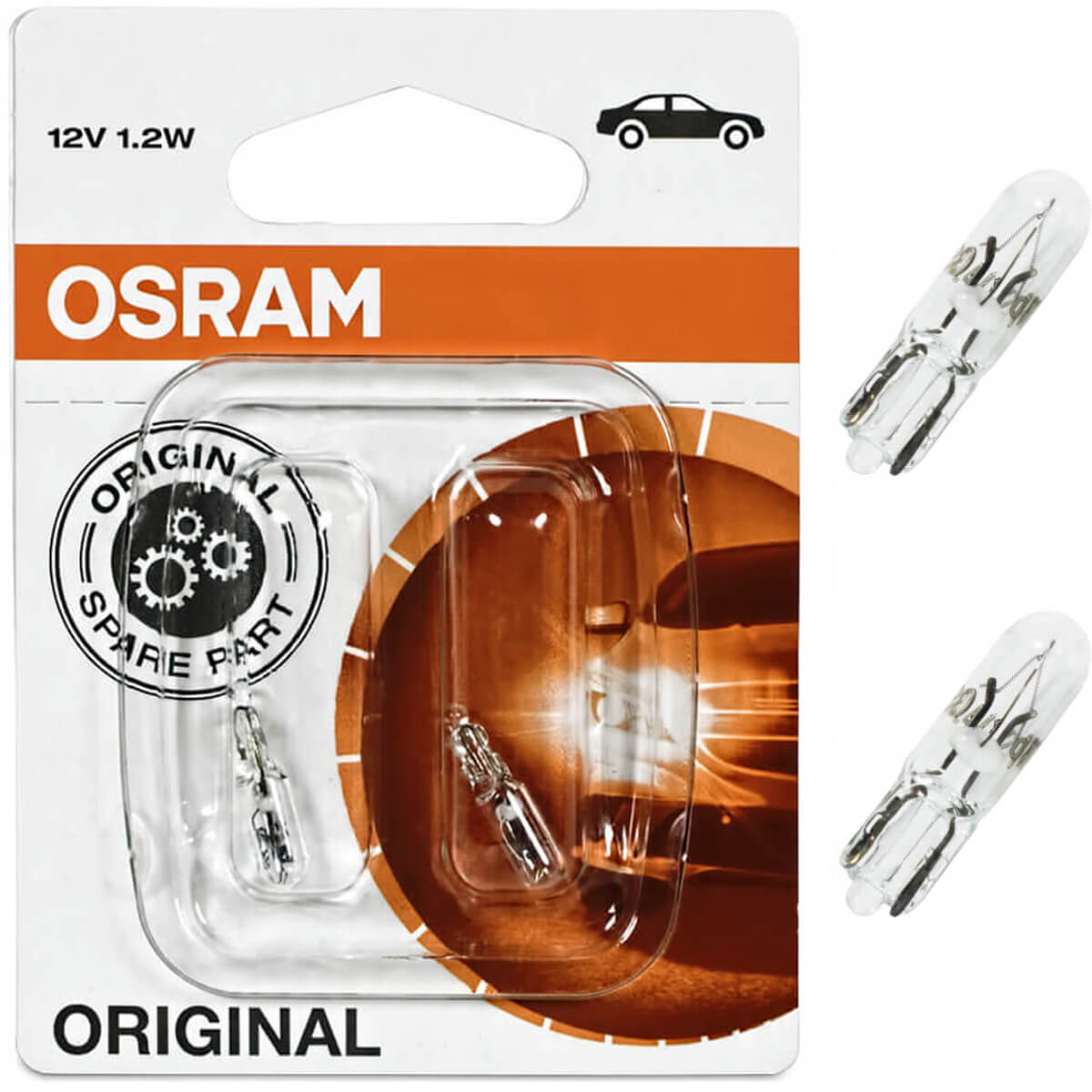 Osram - Automotive 2721-02b Signal Leuchtmittel Standard W2w 1.22 W 12 V