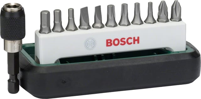 Accessories 2608255995 Bit-set 12teilig Schlitz, Kreuzschlitz Phillips, Kreuzschlitz Pozidriv - Bosch
