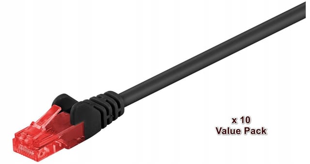 U/utp Cat6 2m Schwarz 10 Stück - Microconnect