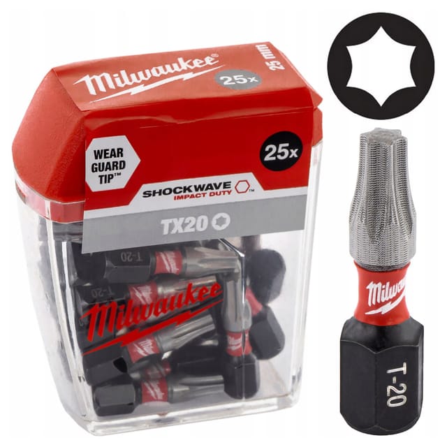 (z) Großpackung Bit Shockwave Tx20 25mm (25 Stk.)