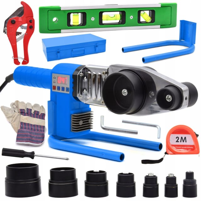 Geko Lcd-schweißgerät Für Pvc-rohre 16-63 Mm 1500w