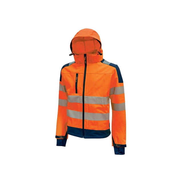 Arbeitssoftshelljacke Hochsichtbarkeit Miky - Neonorange 4xl