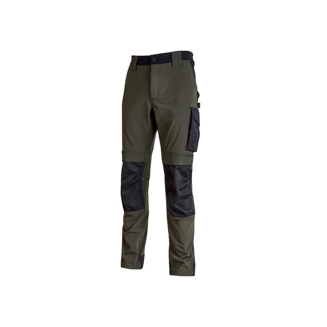 Arbeitshose Stretch Mit Mehrfachtaschen Atom - Dunkelgrün 2xl - Fr (48/50) - Eu (54/56)