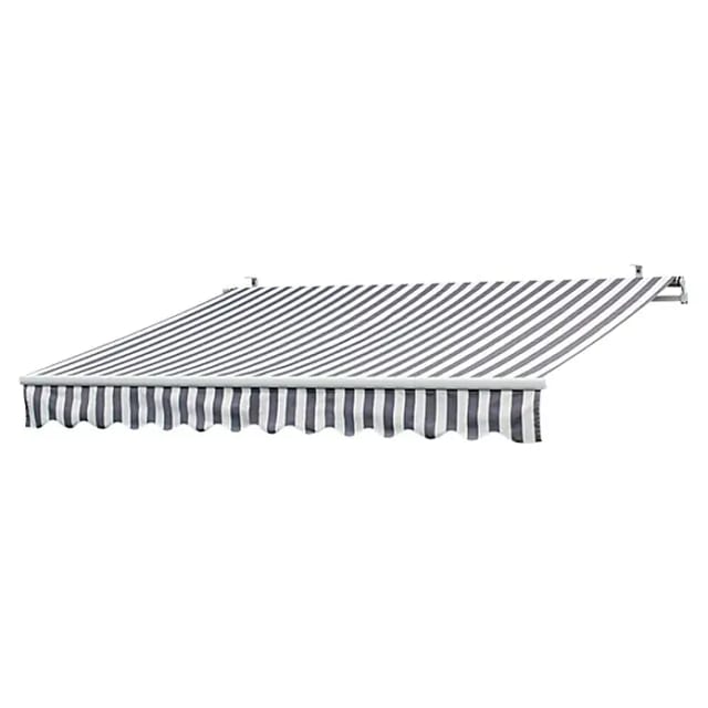 Sunfun Gelenkarmmarkise (Grau/Weiß, Breite: 3 m, Ausfall: 2 m)