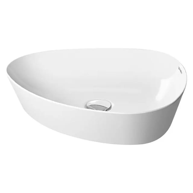 Duravit Cape Cod Aufsatzwaschbecken (50 x 40,5 cm, Ohne Spezialglasur, Hahnloch: Ohne, Ohne Überlauf, Weiß, Glänzend)