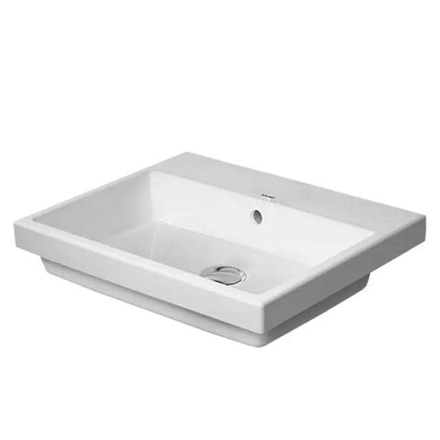 Duravit Vero Air Einbauwaschbecken (55 x 45,5 cm, Ohne Spezialglasur, Hahnloch: Ohne, Mit Überlauf, Weiß)