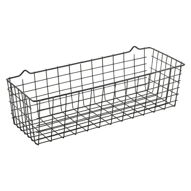 Metaltex Allzweck-Korb Koala (L x B x H: 33 x 12 x 10 cm, Metall, Schwarz)