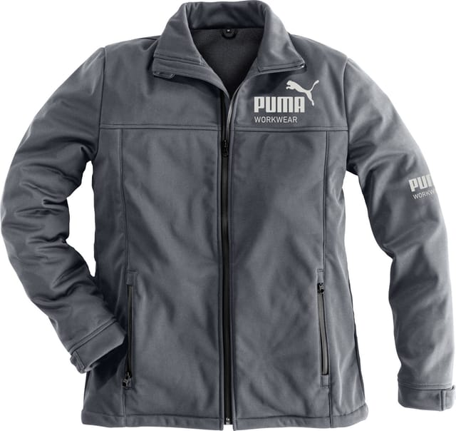 Puma Workwear Softshell-Jacke Champ (Stahlgrau, Carbon, XXL)