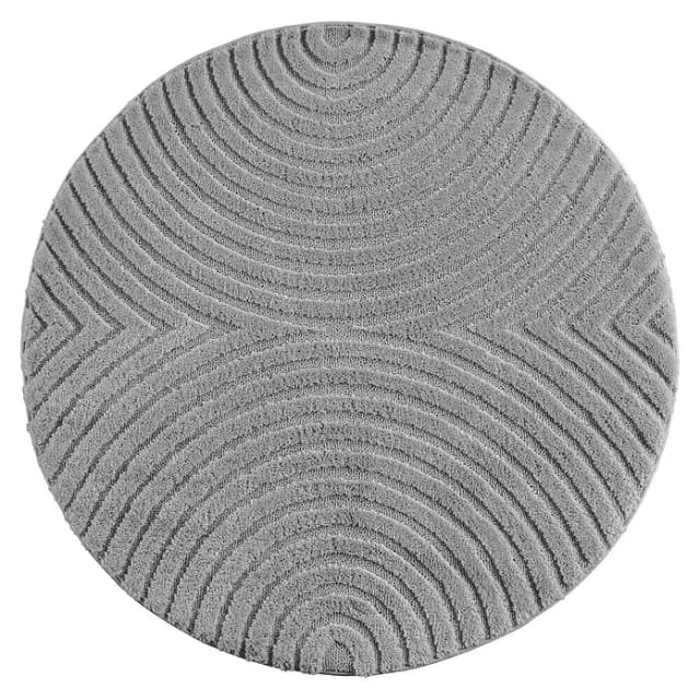 Kurzflorteppich Art 1122 (Silber, Durchmesser: 120 cm, 100 % Polypropylen)