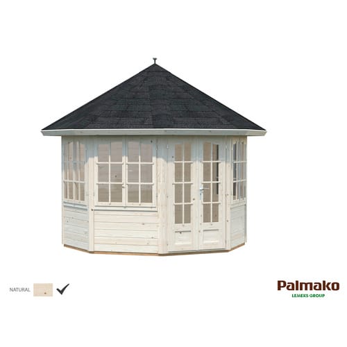 Palmako Holz-Pavillon Veronica 4 Natur unbehandelt 289 cm x 289 cm