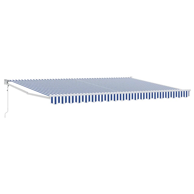 vidaXL Elektrische Ausziehbare Markise Blau und Weiß 4 x 2 m 3418999