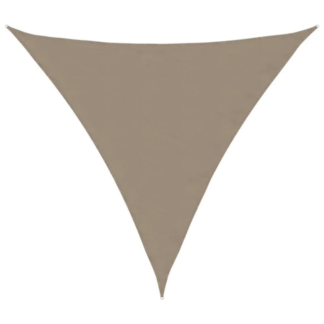 Furnicato Sonnensegel Oxford Gewebe Dreieckig 6x6x6 M Taupe