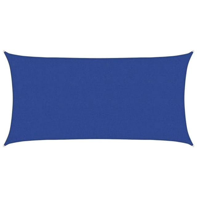 Furnicato Sonnensegel 160 G M² Rechteckig Blau 2 5x5 M Hdpe