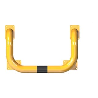 Schake Rammschutzbügel Aufdübeln 750 mm x 1.150 mm Gelb-Schwarz