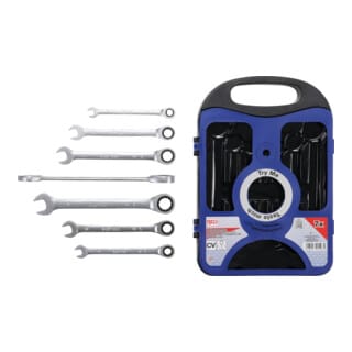 BGS Ratschenring-Maulschlüssel-Satz SW 8 - 19 mm 7 teilig
