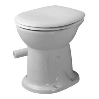 Duravit Trocken-Stand-WC Duraplus 36x46cm, für Klappenverschluss, weiß