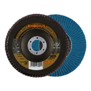 RHODIUS ALPHAline LGZ F2 Fächerschleifscheibe 125 x 22,23 mm K60