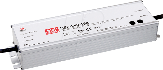 MW HEP-240-36A - LED-Trafo, 240 W 36 V, 6,7 A