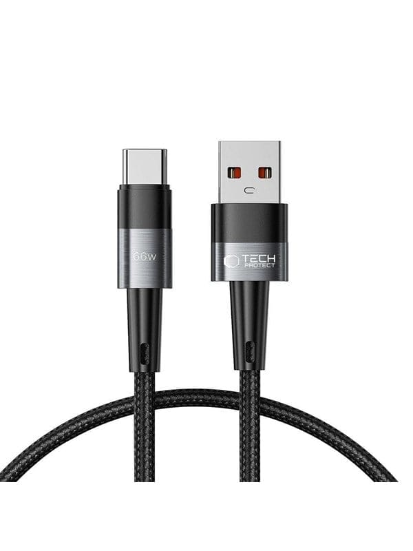 Tech-Protect UltraBoost USB-C / USB-A 66W 6A 0.5m Cable - Grey