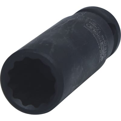 1/2" 12-kant-Kraft-Stecknuss, lang, 17mm