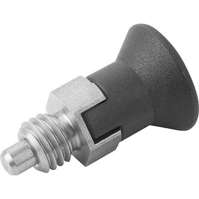 ARRETIERBOLZEN ECO KURZE VARIANTE KURZE AUSFÜHRUNG GR.3 D1=M12X1,5, D=8, FORM:C M.RASTNUT, O.KONTERMUTTER, EDELSTAHL