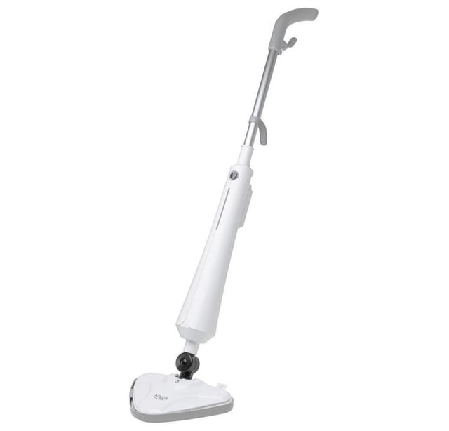 Adler Dampfreiniger AD 7068, 1300 W, Dampf Wischmop, Mikrofaserpads, Bodenreinigung, weiß, grau