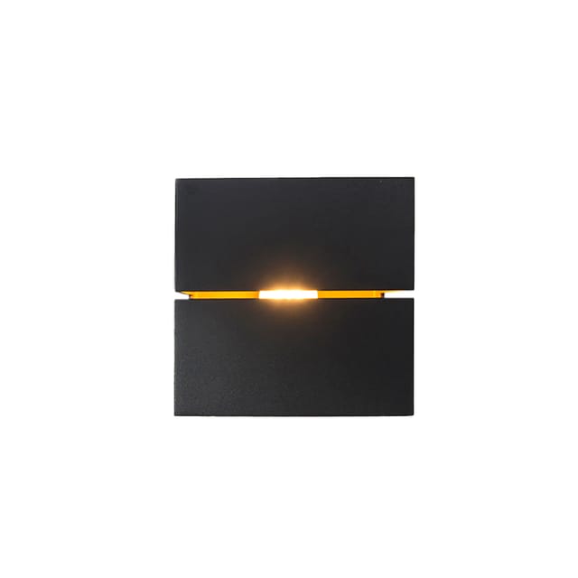 Moderne Wandleuchte Schwarz Mit Gold 9,7 Cm – Transfer Groove