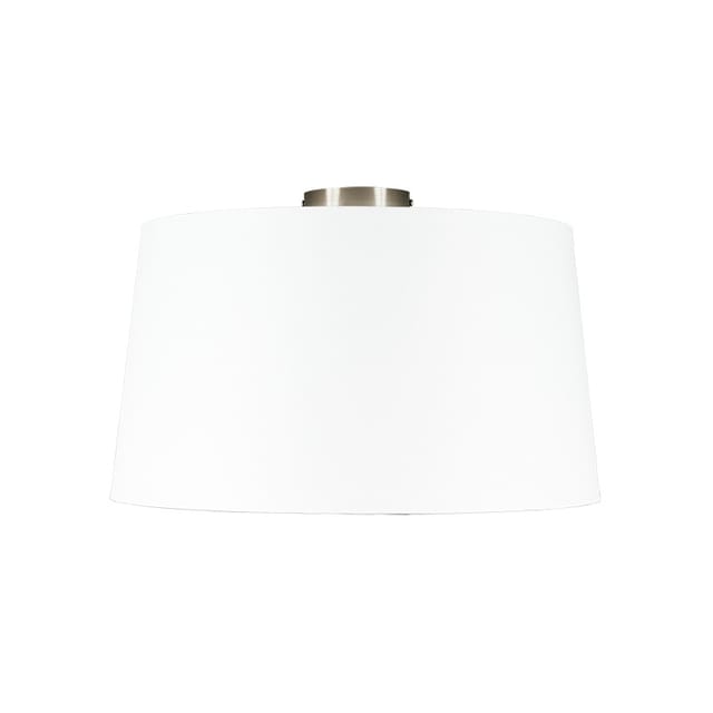 Moderne Deckenleuchte Stahl Mit Weißem Schirm 45 Cm - Combi