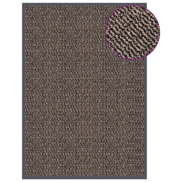 Fußmatte Getuftet 60x90 Cm Dunkelbraun