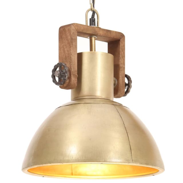 Hängelampe Industriestil 25 W Messing Rund 30 Cm E27