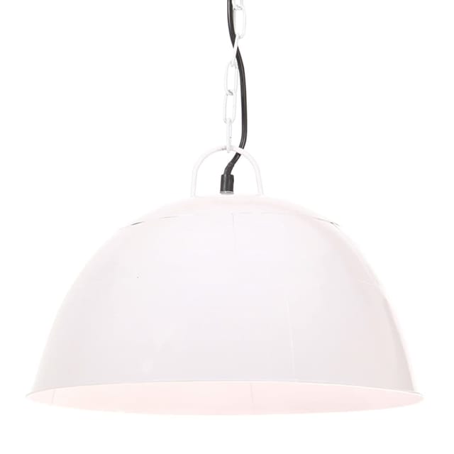 Hängelampe Vintage Industriestil 25 W Weiß Rund 41 Cm E27