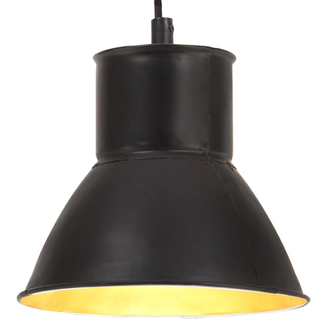 Hängelampe 25 W Schwarz Rund 17 Cm E27
