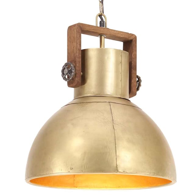 Hängelampe Industriestil 25 W Messing Rund 40 Cm E27