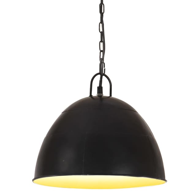 Hängelampe Vintage Industriestil 25 W Schwarz Rund 31 Cm E27