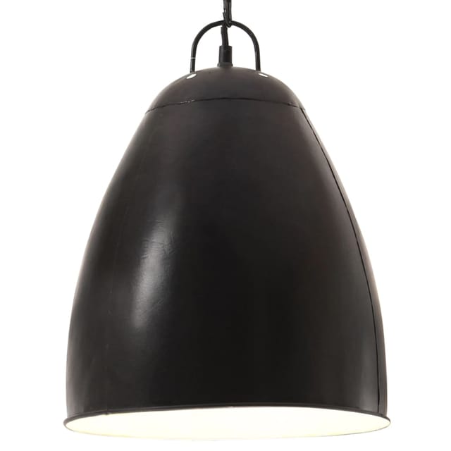 Hängelampe Industriestil 25 W Schwarz Rund 32 Cm E27