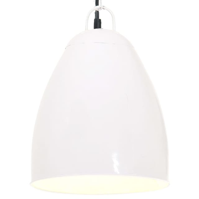Hängelampe Industriestil 25 W Weiß Rund 32 Cm E27