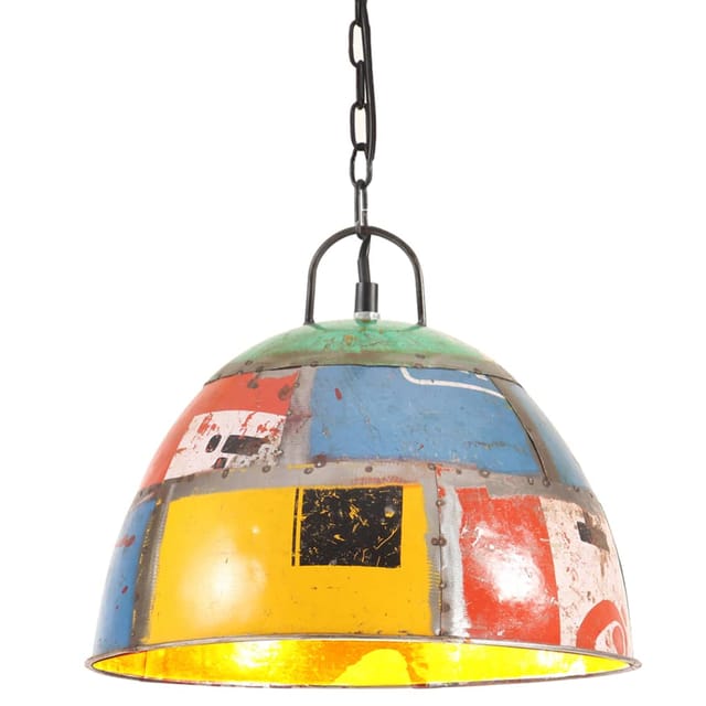 Hängelampe Vintage Industriestil 25 W Mehrfarbig Rund 31 Cm E27
