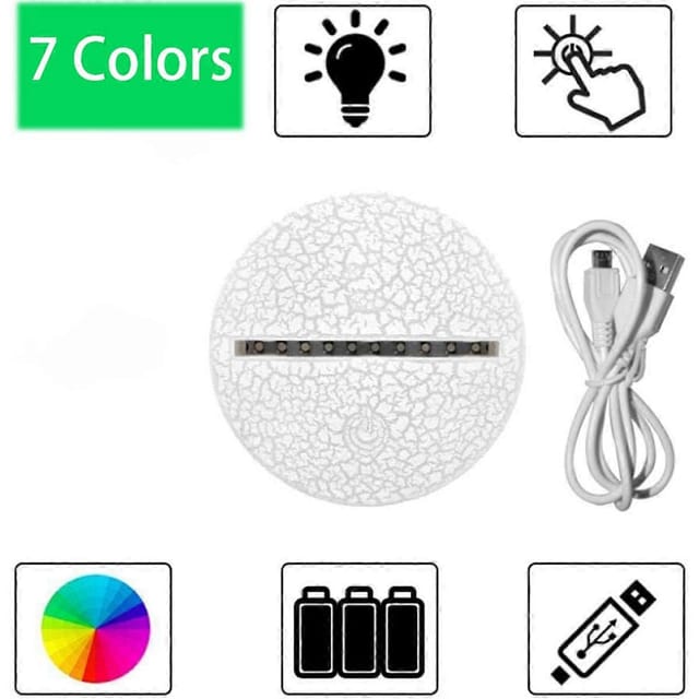 10 Stück Acryl 3d Led-lampenfüße Tisch-nachtlichtfüße 7 Farben