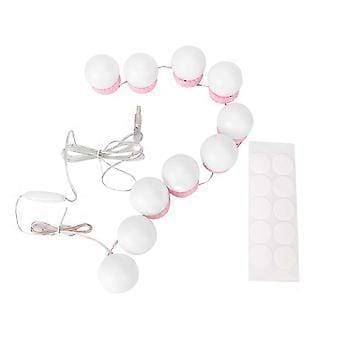 Dreifarbige, Pinkfarbene Led-wandleuchte Für Schminkspiegel Und Schminktisch