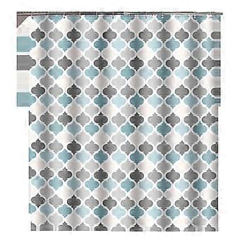 Duschvorhang, Schimmel- Und Fäulnisbeständig, Wasserdicht, Polyester, Dekorativ, Badezimmervorhang Mit 12 Haken, 180 X 200 Cm