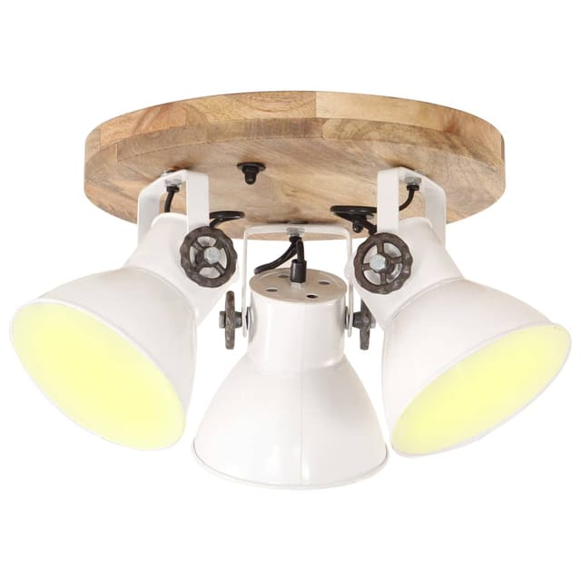 Deckenlampe Industriestil 25 W Weiß 42x27 Cm E27