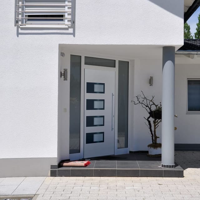 Haustür Weiß 100x210 Cm Aluminium Und Pvc