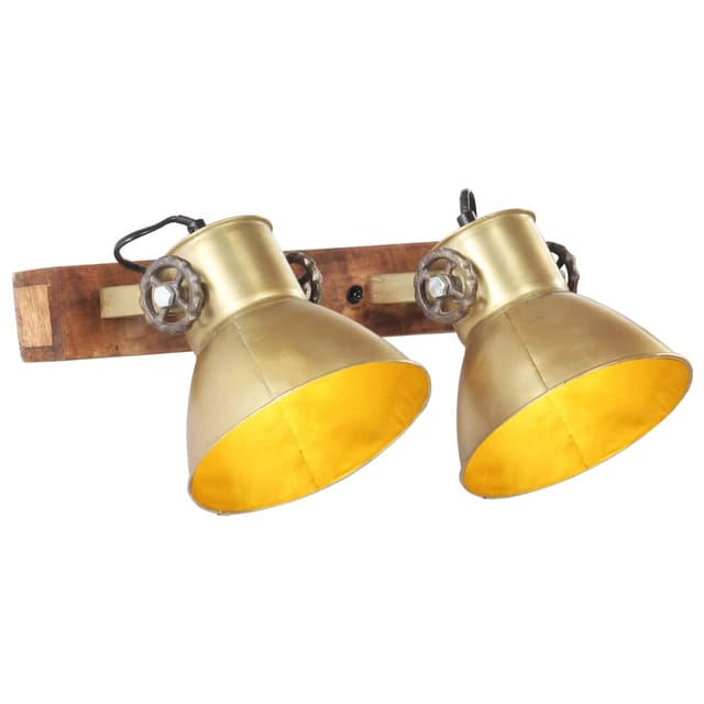 Wandlampe Industriestil Messing 45x25 Cm E27