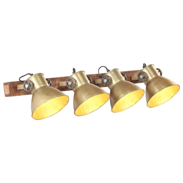 Wandlampe Industriestil Messing 90x25 Cm E27