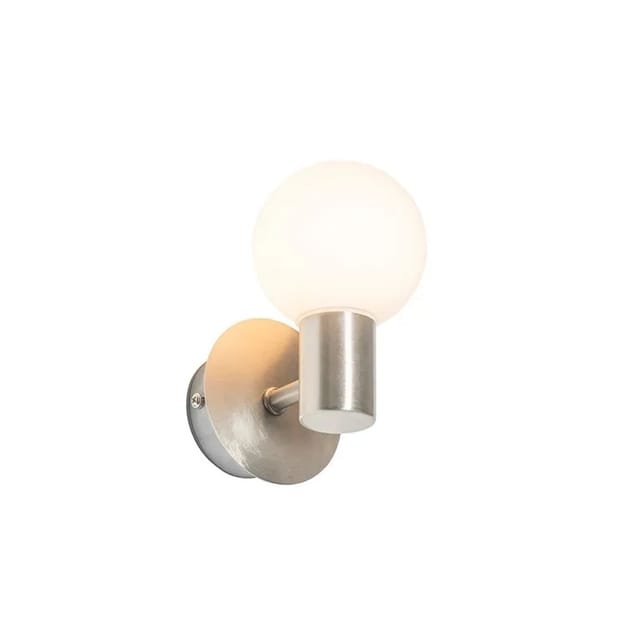 Moderne Wandleuchte Stahl Ip44 - Cederic Up