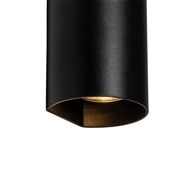 Design Wandleuchte Schwarz Rund Gu10 50mm - Sabbir