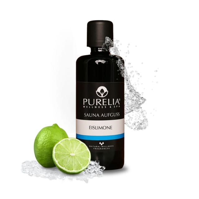 Saunaaufguss Konzentrat Eis-limone 100 Ml Natürlicher Sauna-aufguss - Reine Ätherische Öle - Purelia