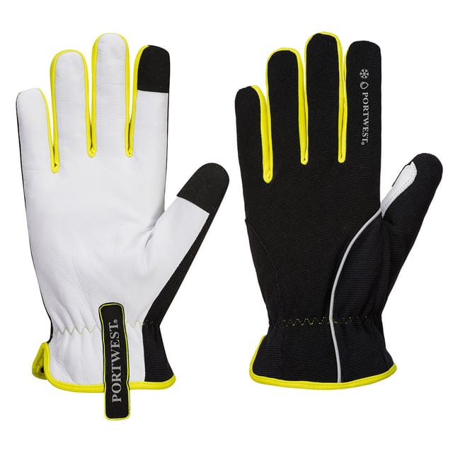Winterhandschuhe Pw3 Schwarz/gelb M - Größe 8