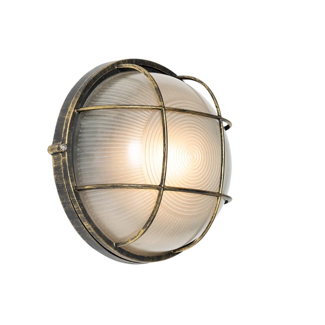Industrielle Außenwandleuchte Antik Gold Ip44 - Hanneke